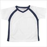 Boys Short Sleeve Poly Pique V-Neck Tee