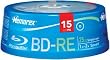 Memorex - 15 x BD-RE - 25 GB 2x - spindle - storage media