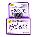 Health Genesis - TwinLab - Mega B-12 Dots Vegetarian Formula 5000mcg - 60 dots
