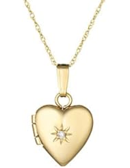 Childs Diamond Heart Locket