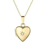 Child's Diamond Heart Locket