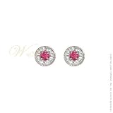 STUDIO 925: *BELOTTI HOT RUBY CZ EARRINGS*