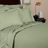 IMAGE OF Super Deep Pocket Solid Sage King Sheet Set 100%Egyptian Cotton 600 Thread Count fit up to 21 inch mattress by sheetsnthings
