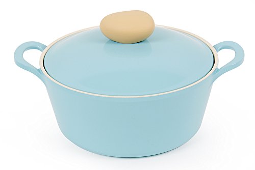 Neoflam Retro 3qt Covered Cast Aluminum Stockpot with Ecolon Non-Stick Coating