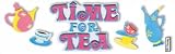 Title Stickers-Alice In Wonderland/Time For Tea