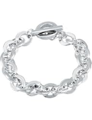 Link Bracelet With Toggle Clasp Sterling Silver 7.75 Inch Brc676