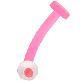 Pink Belly Button Piercing Retainer