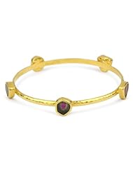 GURHAN "Watermelon" Gold One of a Kind Shapeless Tourmaline Bangle
