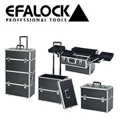 Produkt-Bild: Efalock Alukoffer, Werkzeugkoffer, Trolley, Black Molly Kosmetikkoffer