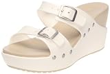 31t%2B mDi2GL. SL160  crocs Womens Cobbler Wedge Sandal,Oyster/Chai,4 M US