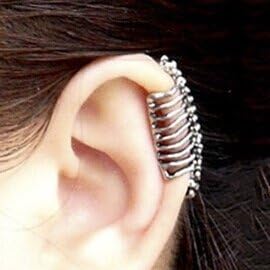 CCBUY Hot New 2015 Fashion Punk Skull Vertebrae Bone Ear Cuff Clip Earrings For Women Jewelry Accessories Without Piercing The Ear Earringsyujing11