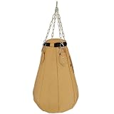 Cowhide Leather Pear Shape Maize bag Kick Boxing Punch bags filled with chain Natural 2 ft