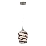 Checkolite ART GLASS 1 Light Pendant