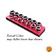 1/2 In Drive Shallow Socket Organizer w/ Magnetic Base 14 Hole - Standard Red