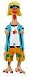 Charming Pet "Jeff E. Coli" Surfin Chicken-dude Pet Toy -Large