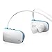 Avantree Sacool Sport Strong Bass wireless Bluetooth Stereo Headset/Earbuds with Mic and Pouch, Support Smartphones, Tablets, PC-White/Blue.
