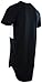 Mens Tall Long T Shirts and Hoodies with Zippers and Designs (Many Styles To Choose From) (XL, Black/White)