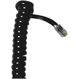 GE TL96177 12 Foot Coil Phone Cord (Black)