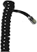 GE TL96177 12 Foot Coil Phone Cord (Black)
