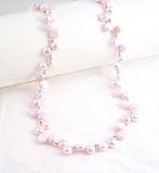 Freshwater Dancing Pink Pearl Necklace, 16