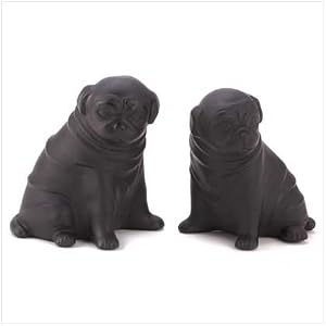 Perky Pug Dog Bookends