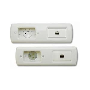 PowerBridge TS-H1-6 Total Solution Flat Panel In-Wall Cable Management Kit with HDMI (White)