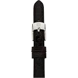MICHELE 12mm Espresso Alligator Strap
