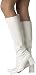 California Costume Women's Deluxe Go Go Boots, White, S (5-6)