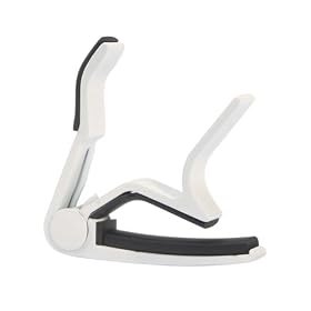 White Single-handed Guitar Capo Quick Change: Musical Instruments