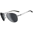 Oakley Caveat Women's Lifestyle Designer Sunglasses - Polished Chrome/Grey