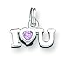 Sterling Silver I Love You Charm with 20 inch Sterling Silver Chain