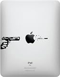 Apple, Gun, and Bullet for iPad - Vinyl Decal