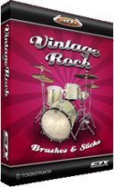 ToonTrack Vintage Rock (Brushes and Sticks) EZX Expansion Kit for EZ Drummer