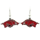 Arkansas Razorbacks Dangle Earrings - NCAA College Athletics Fan Shop Sports Team Merchandise