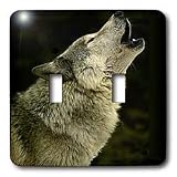 Wild animals - Timber Wolf - Light Switch Covers - double toggle switch