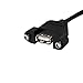 StarTech.com 3 ft Panel Mount USB Cable - USB A to Motherboard Header Cable F/F - USB A-Female to USB Header Adapter - USB-A (F) Port, 3ft (USBPNLAFHD3),Black