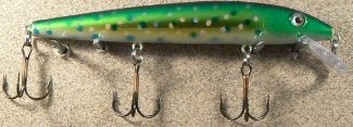 JLVLures JLV Shallow Suspending Minnow Brook Trout : Husky Stickbait Lures Saltwater Freshwater Jerk Bass Smallmouth Steelhead Pike Muskie Salmon Trout Snook Striper Perch Whiper Snook Speckled Trevally, Mid- Depth Trolling Casting Hook Treble
