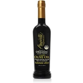 Amoretti Premium Organic Extra Virgin Olive Oil Infused with the Natural Flavor & Aroma of Kalamata Olives - 500ml Bottle