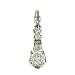 Round and Baguette Diamond Pendant .44cttw (Chn sep)