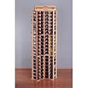 Country Pine Curved Corner Wine Rack - Holds 84 Bottles