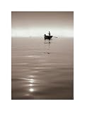 Into the Mist by Fan Ho. LAMINATED. 8.62 inches width by 12.21 inches height. Highest Quality Art Poster Print