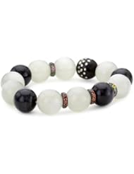Jordan Alexander Moonstone, Prayer Bead and Semi-Precious Rondelle Bracelet
