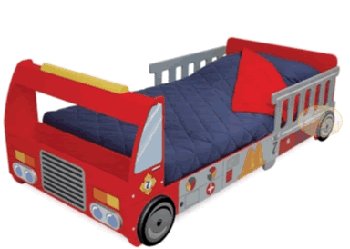 Childrens Toyshop  Toys : Fire Truck Toddler Bed