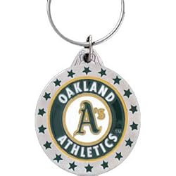Oakland Athletics Pewter Keychain