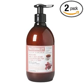 Upper Canada Soap And Candle Naturally Nourishing Hand And Body Lotion, Red Tea Grape, 12-Ounce Bottle (Pack of 2)