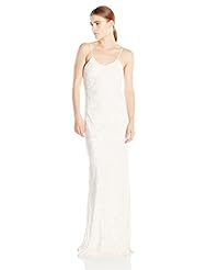 Slit Velvet Wedding Dress 