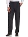 Louis Raphael Men's 100% Wool Pleated Hidden Extension Dress Pant,Navy,36x34