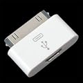 White 30 pin Dock Connector to Micro USB Adapter For ipod touch iPhone 4 4S 4G 3G 3GS