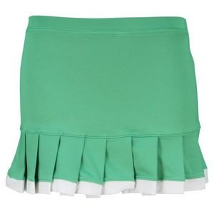 LITTLE MISS TENNIS Girl`s Green Pleated Tennis Skirt With Bikers