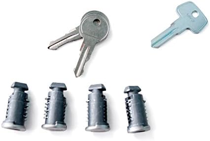 New Locks For Thule - 4 Pack Keyed Alike. Also 2, 6, 8, 10 & 12 packs available. For: bike racks, roof racks, cargo boxes, ski racks & kayak racks (Compare to 544)